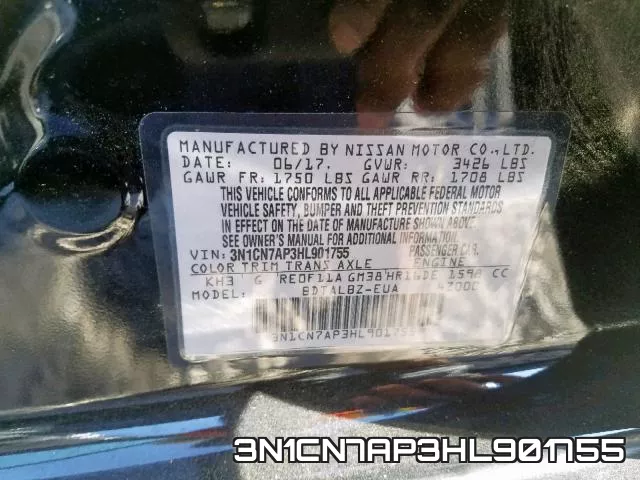 3N1CN7AP3HL901755 фото 2