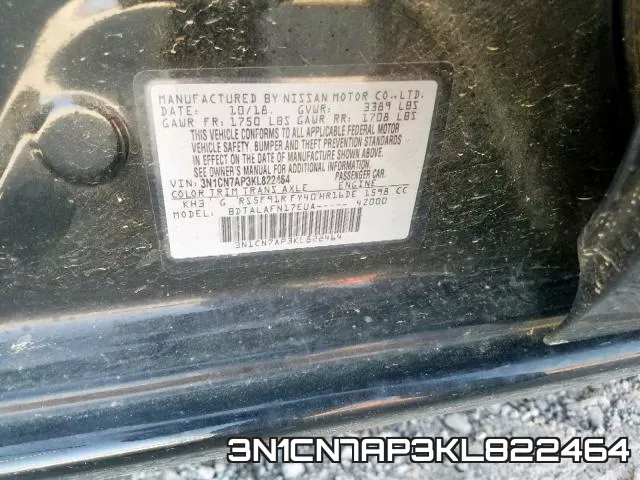 3N1CN7AP3KL822464 фото 2
