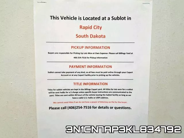 3N1CN7AP3KL834792 фото 10