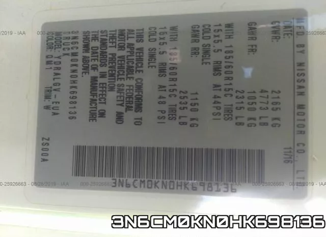 3N6CM0KN0HK698136 фото 9