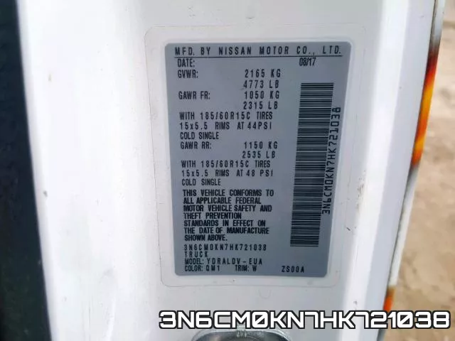 3N6CM0KN7HK721038 фото 2