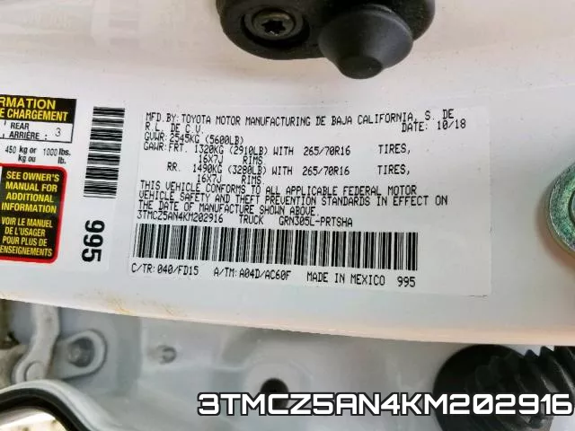 3TMCZ5AN4KM202916 фото 2