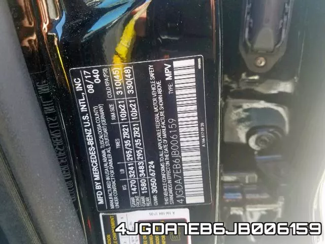 4JGDA7EB6JB006159 фото 2