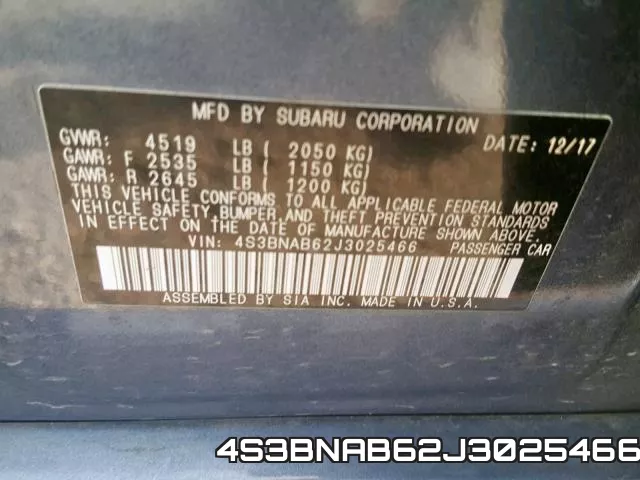 4S3BNAB62J3025466 фото 2