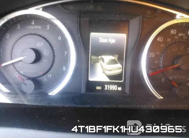 4T1BF1FK1HU430965 фото 8