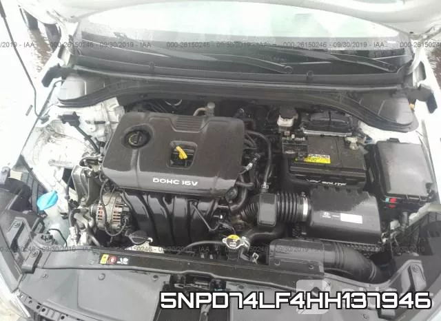 5NPD74LF4HH137946 фото 2