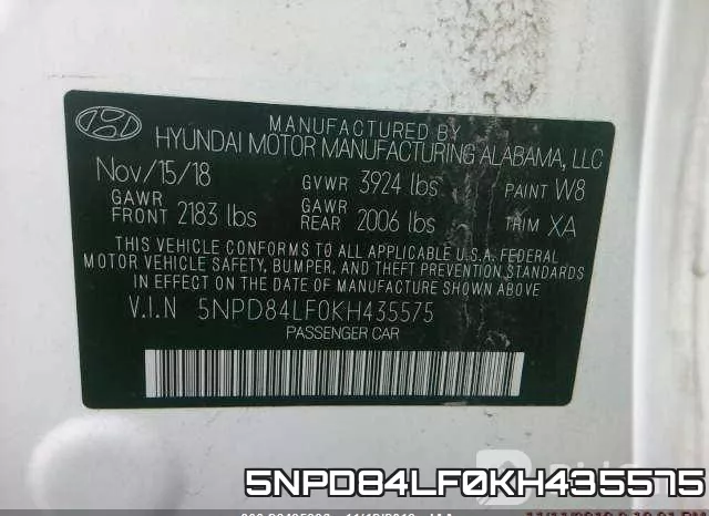 5NPD84LF0KH435575 фото 10