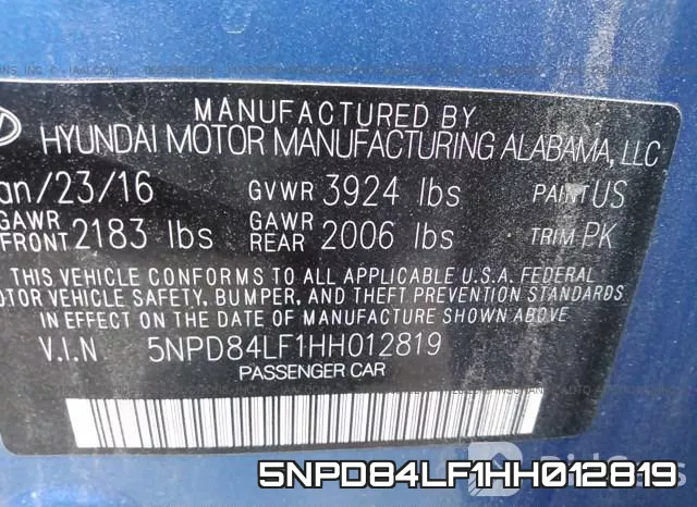 5NPD84LF1HH012819 фото 10
