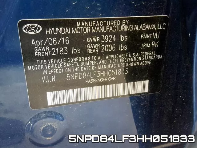 5NPD84LF3HH051833 фото 2