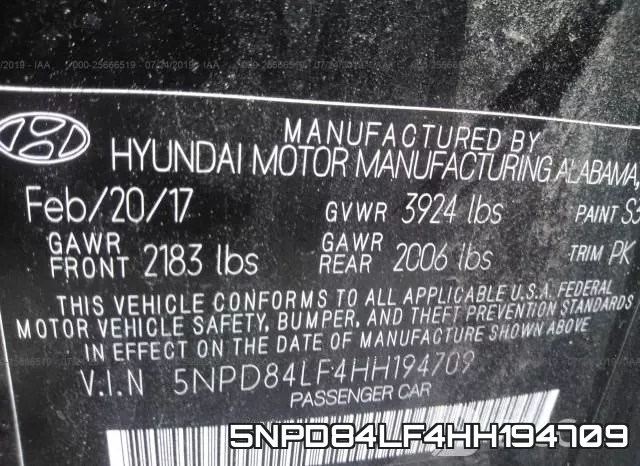 5NPD84LF4HH194709 фото 10