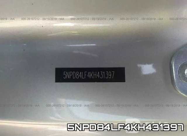 5NPD84LF4KH431397 фото 10