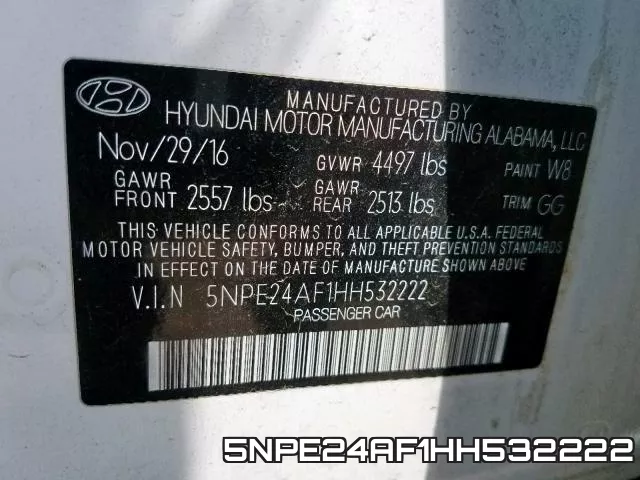 5NPE24AF1HH532222 фото 2