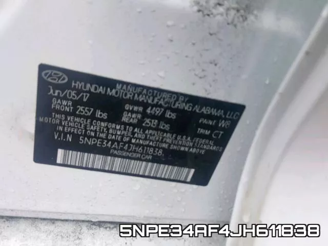 5NPE34AF4JH611838 фото 2