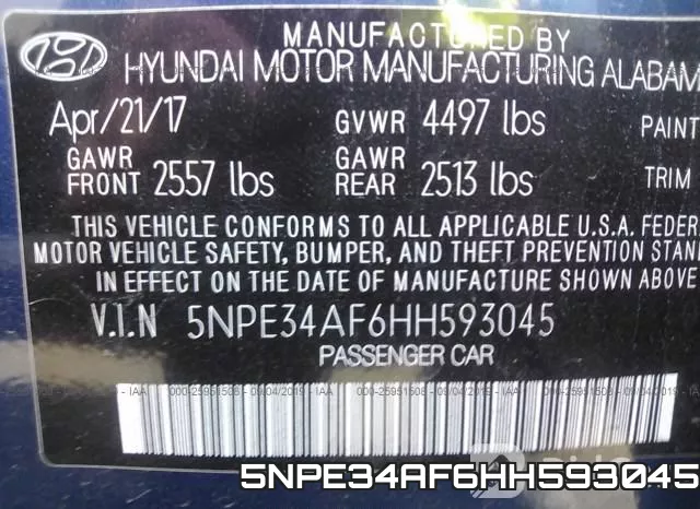 5NPE34AF6HH593045 фото 10