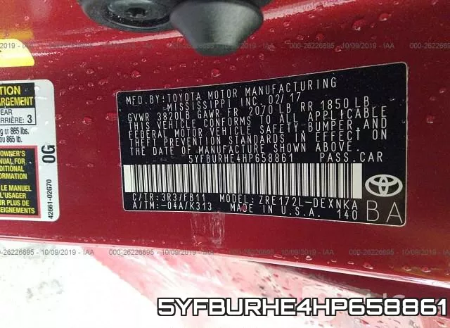 5YFBURHE4HP658861 фото 10