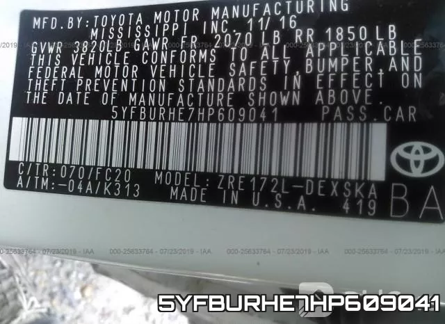 5YFBURHE7HP609041 фото 10