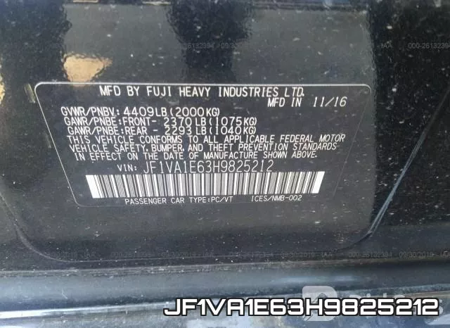 JF1VA1E63H9825212 фото 10