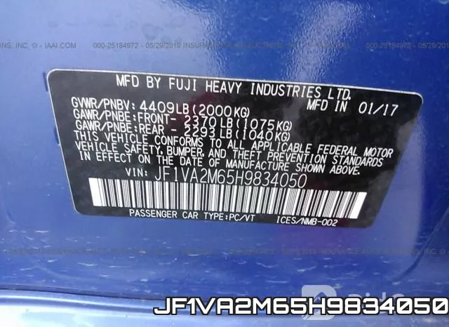 JF1VA2M65H9834050 фото 10