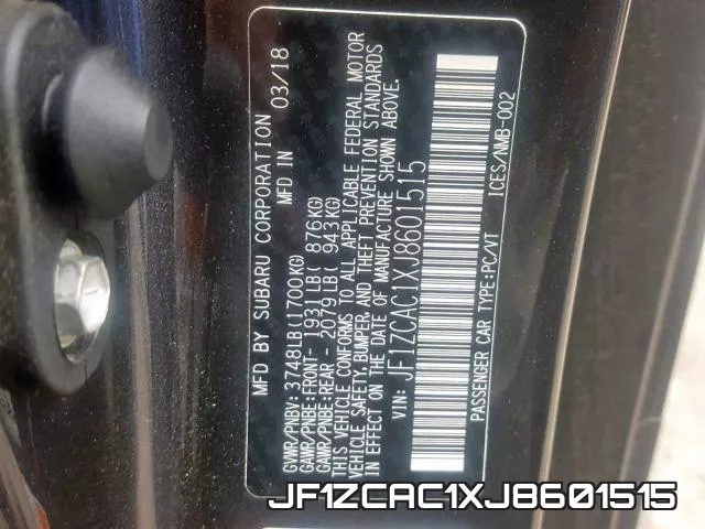 JF1ZCAC1XJ8601515 фото 2