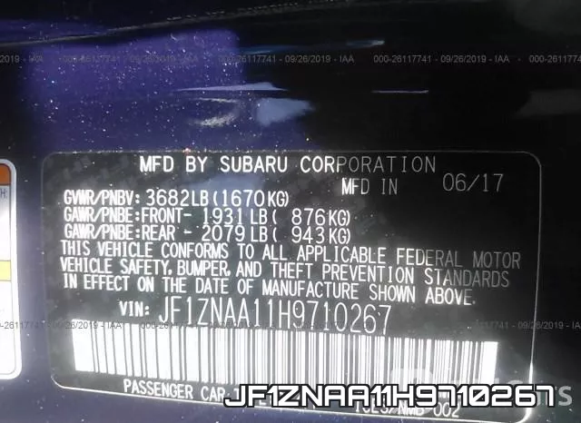 JF1ZNAA11H9710267 фото 10