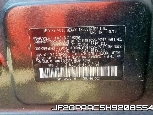 JF2GPAAC5H9208554 фото 2