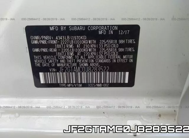 JF2GTAMC0J8283522 фото 10