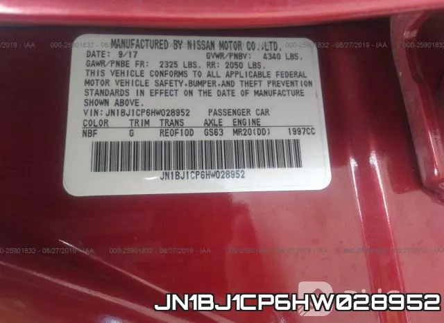JN1BJ1CP6HW028952 фото 10