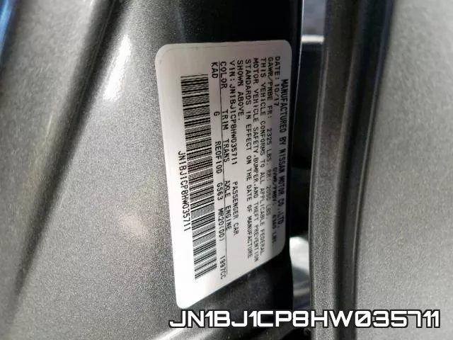 JN1BJ1CP8HW035711 фото 2