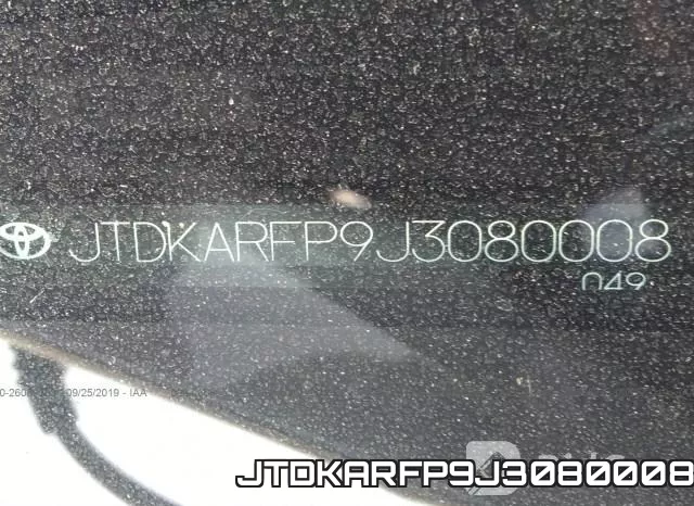 JTDKARFP9J3080008 фото 10