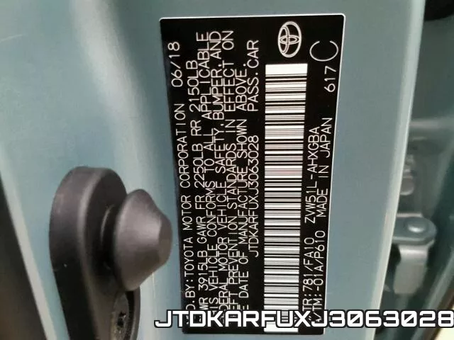 JTDKARFUXJ3063028 фото 2
