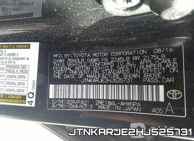 JTNKARJE2HJ525731 фото 10