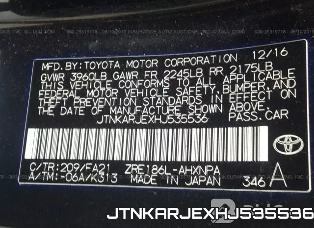 JTNKARJEXHJ535536 фото 10