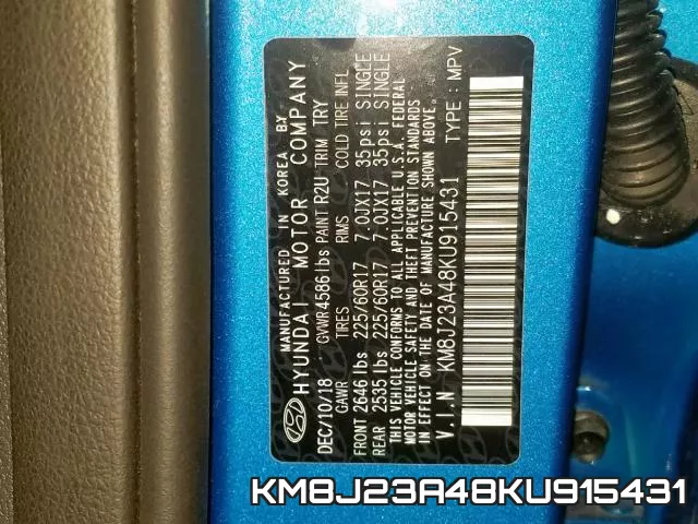KM8J23A48KU915431 фото 2