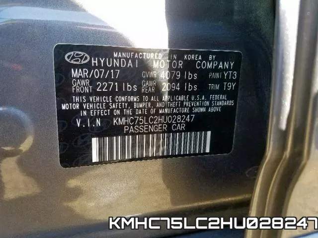 KMHC75LC2HU028247 фото 2