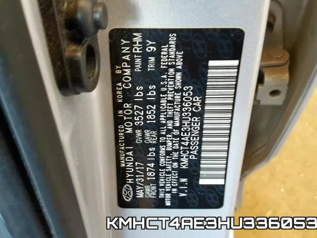 KMHCT4AE3HU336053 фото 2