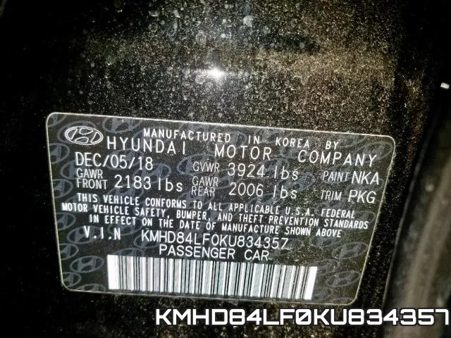 KMHD84LF0KU834357 фото 2