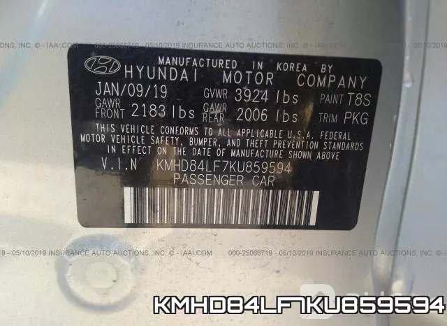 KMHD84LF7KU859594 фото 10
