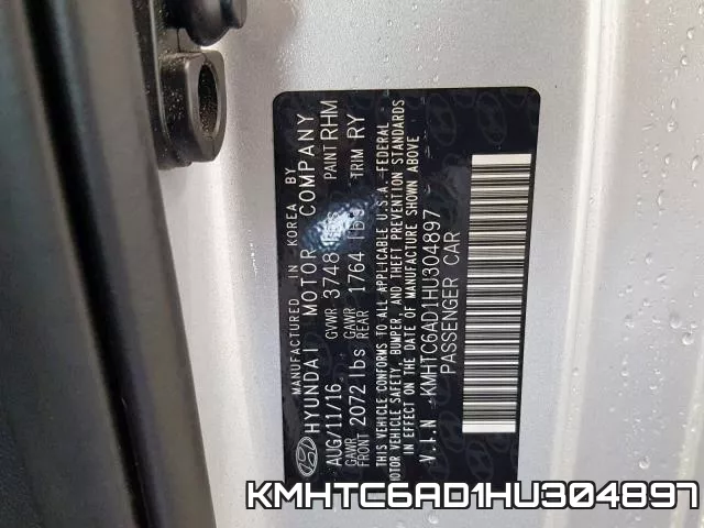 KMHTC6AD1HU304897 фото 2