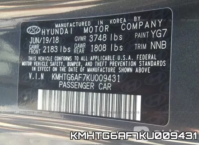 KMHTG6AF7KU009431 фото 10
