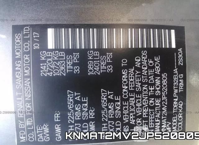 KNMAT2MV2JP520805 фото 10
