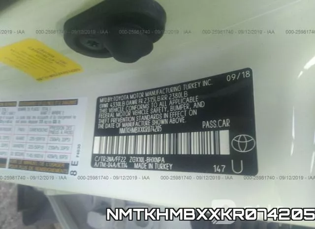 NMTKHMBXXKR074205 фото 10