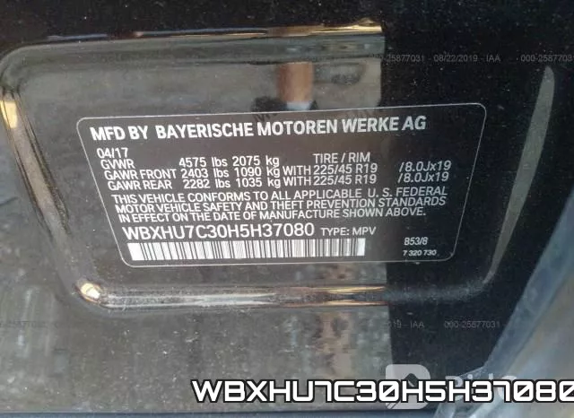 WBXHU7C30H5H37080 фото 10