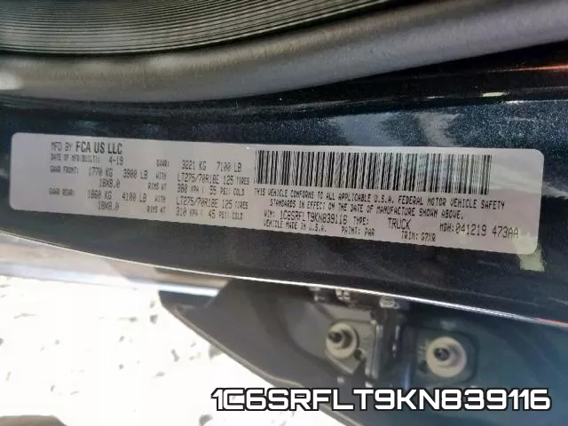 1C6SRFLT9KN839116 фото 2