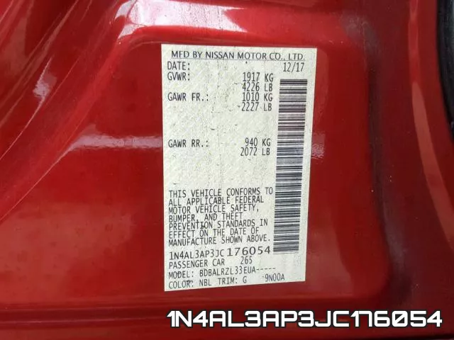 1N4AL3AP3JC176054 фото 2