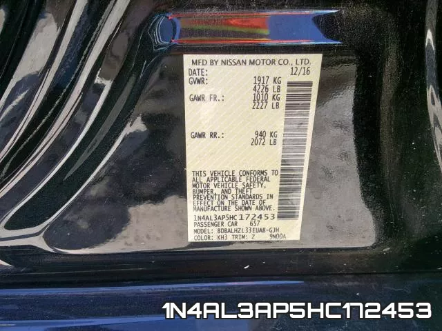 1N4AL3AP5HC172453 фото 2