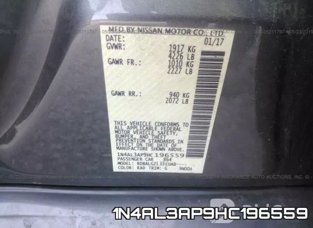 1N4AL3AP9HC196559 фото 10