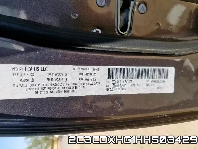 2C3CDXHG1HH503429 фото 2
