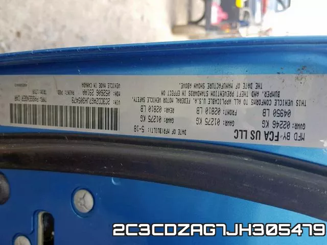 2C3CDZAG7JH305479 фото 2