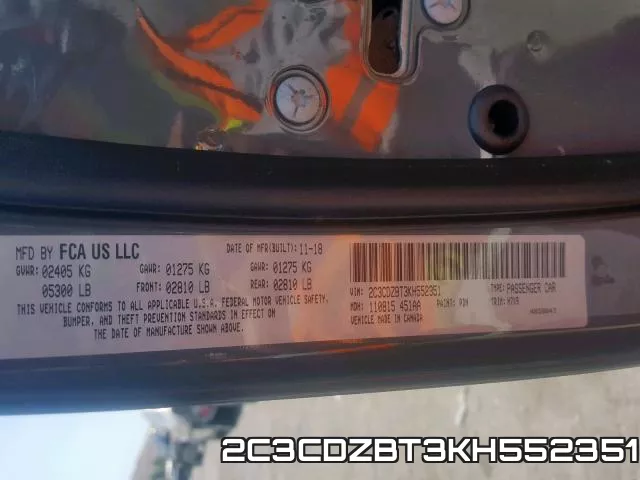 2C3CDZBT3KH552351 фото 2