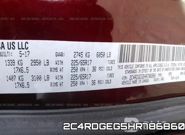 2C4RDGEG5HR786860 фото 10